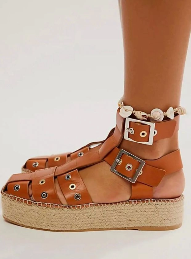 Gable Espadrille In Tan Durable Rubber