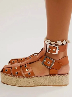 Gable Espadrille In Tan Durable Rubber