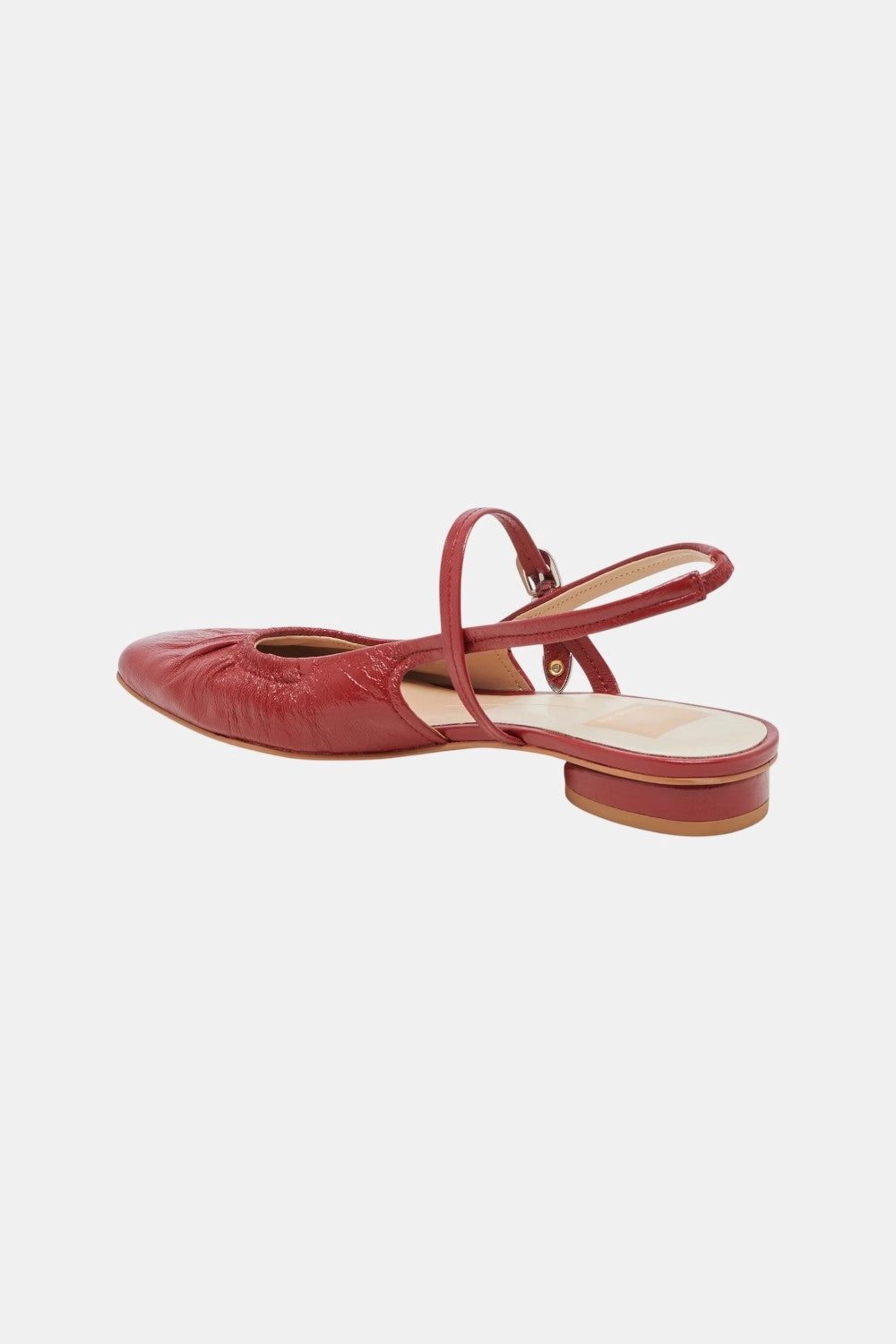 Class Glow Stone Path Dolce Vita Rianne Flats in Red Crinkle Patent