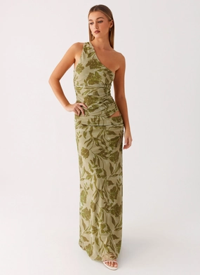 Georgiana Maxi Dress - Jade Fern Simplistic Mood