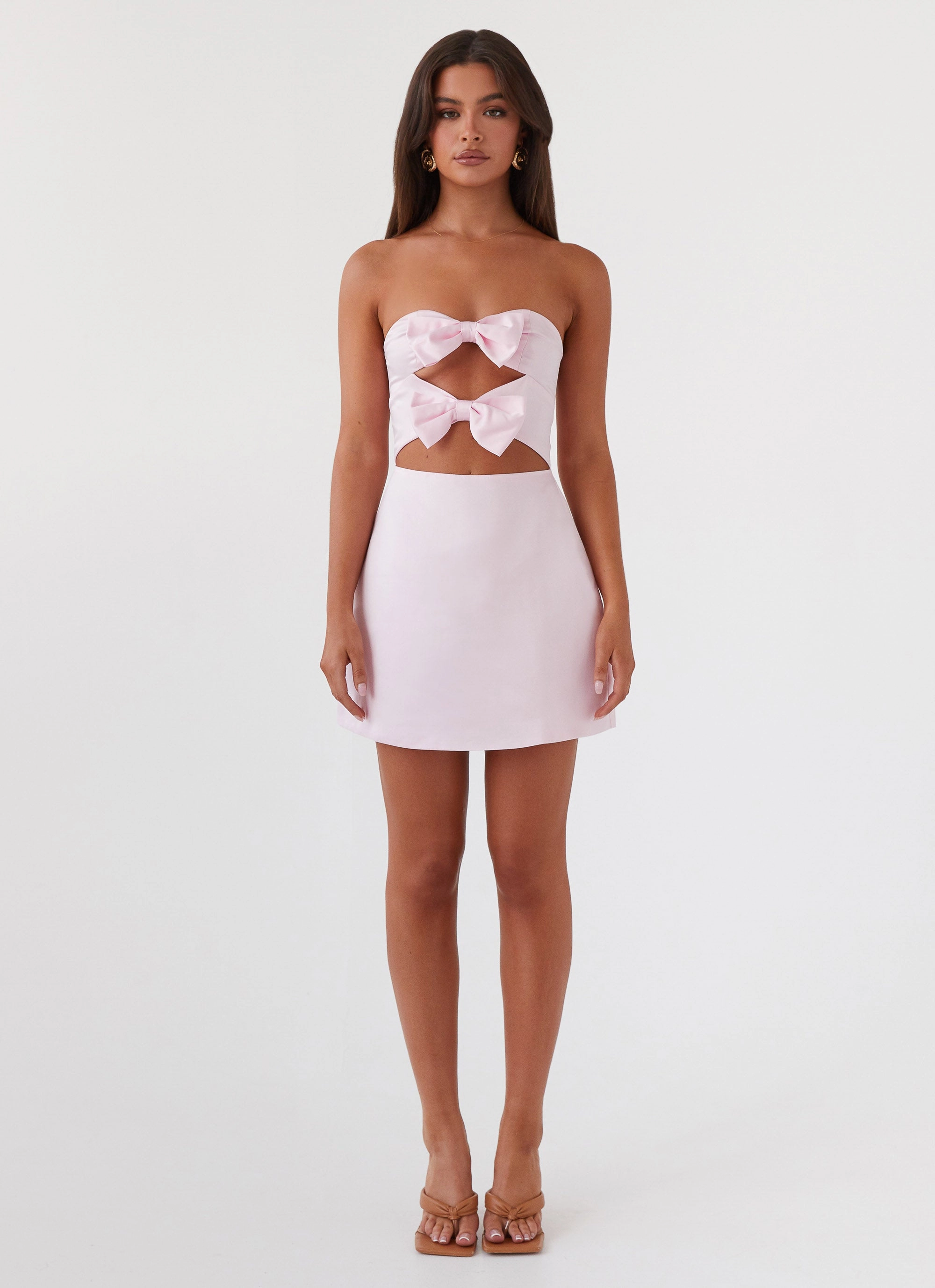 Girl Crush Bow Mini Dress - Pink Daily Comfort