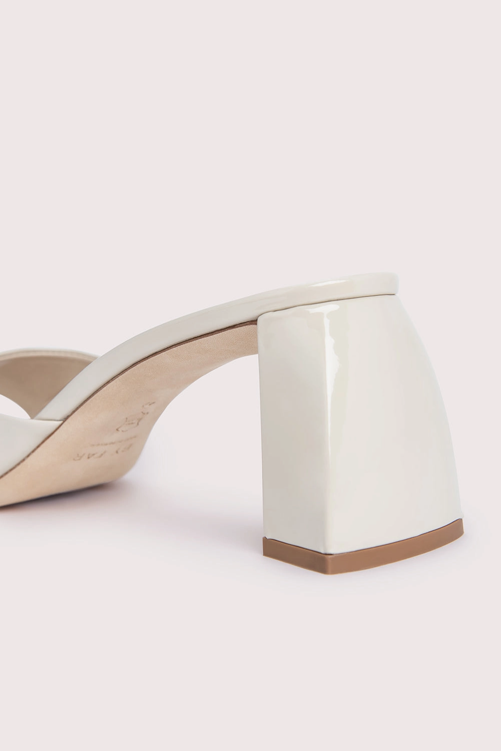 Chic Sandals Floral Stilettos Romy Oatmilk Patent Leather