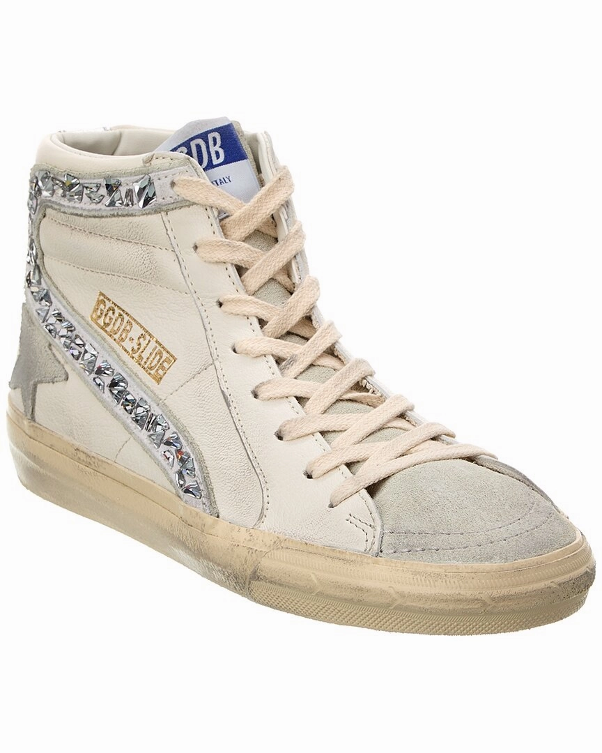 Lace Up Chill Walk Golden Goose Slide Leather & Suede High-Top Sneaker