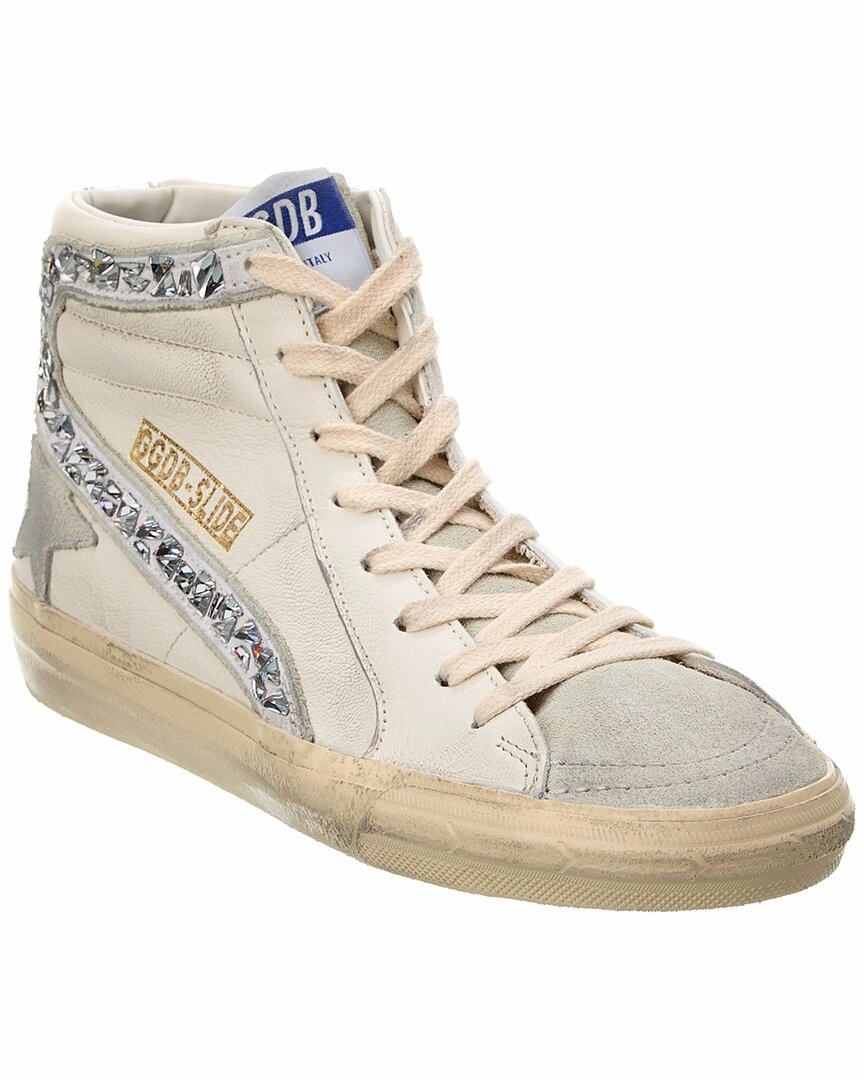 Golden Goose Slide Leather & Suede High-Top Sneaker Practical Use Chill Relaxation Fit
