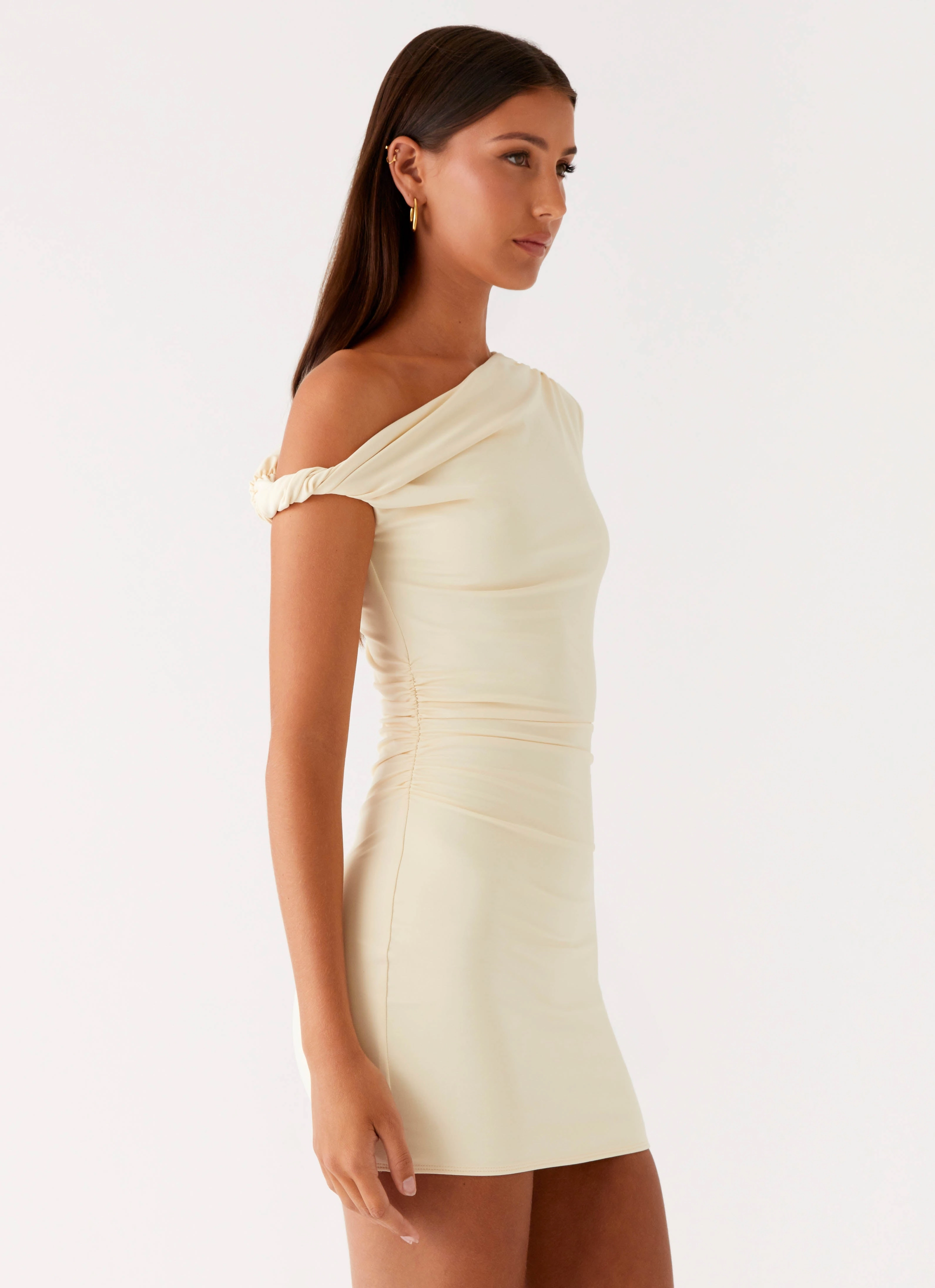 Chic Tailoring Climate-Adaptive Byron Mini Dress - Sunny Yellow