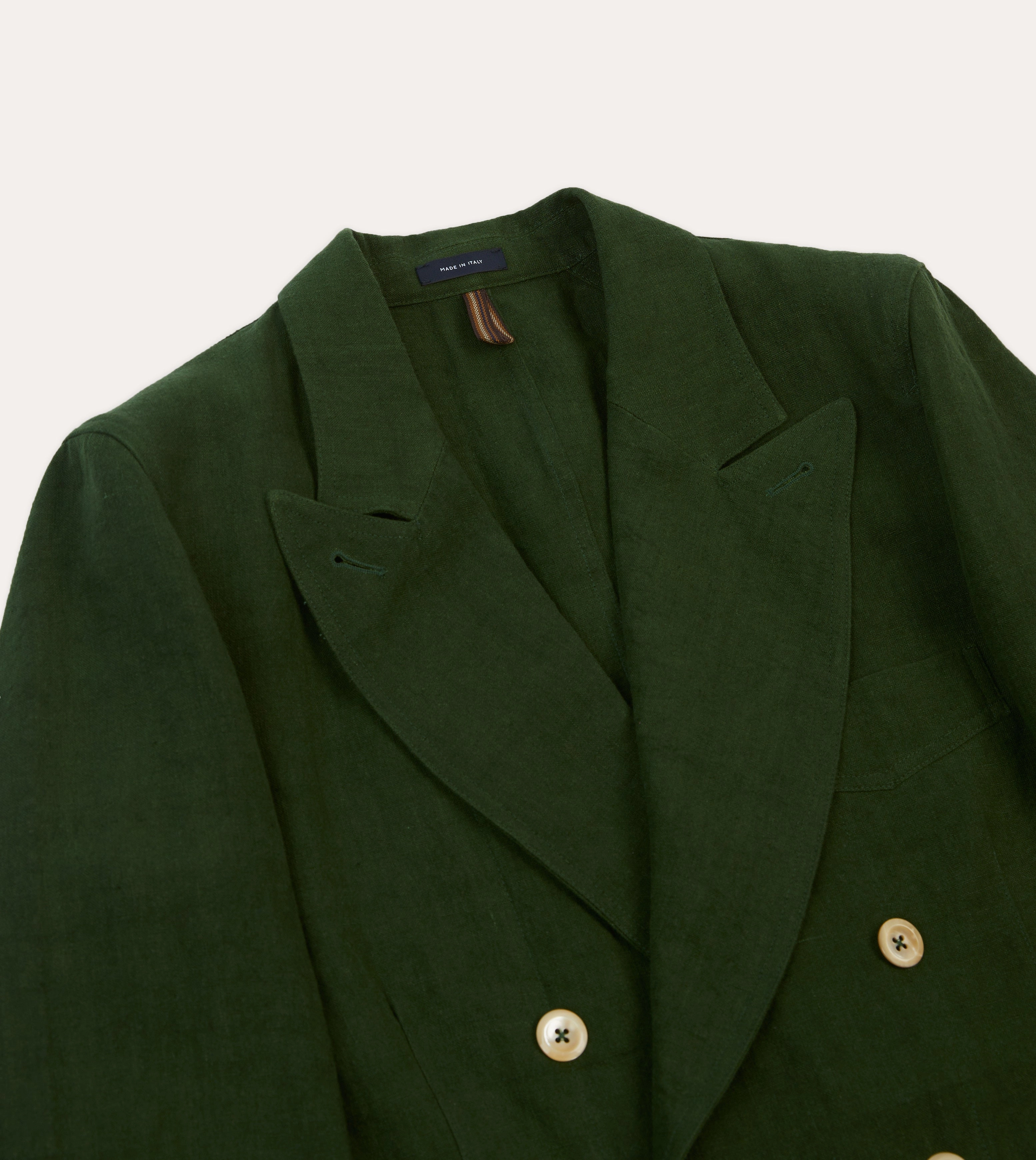 Green Linen Games Blazer Mk. III Sophisticated Tailoring Tailored Fashion
