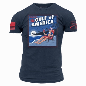 Long Lasting Color Multi Purpose Wear Greetings From The Gulf Of America T-Shirt - Midnight Navy