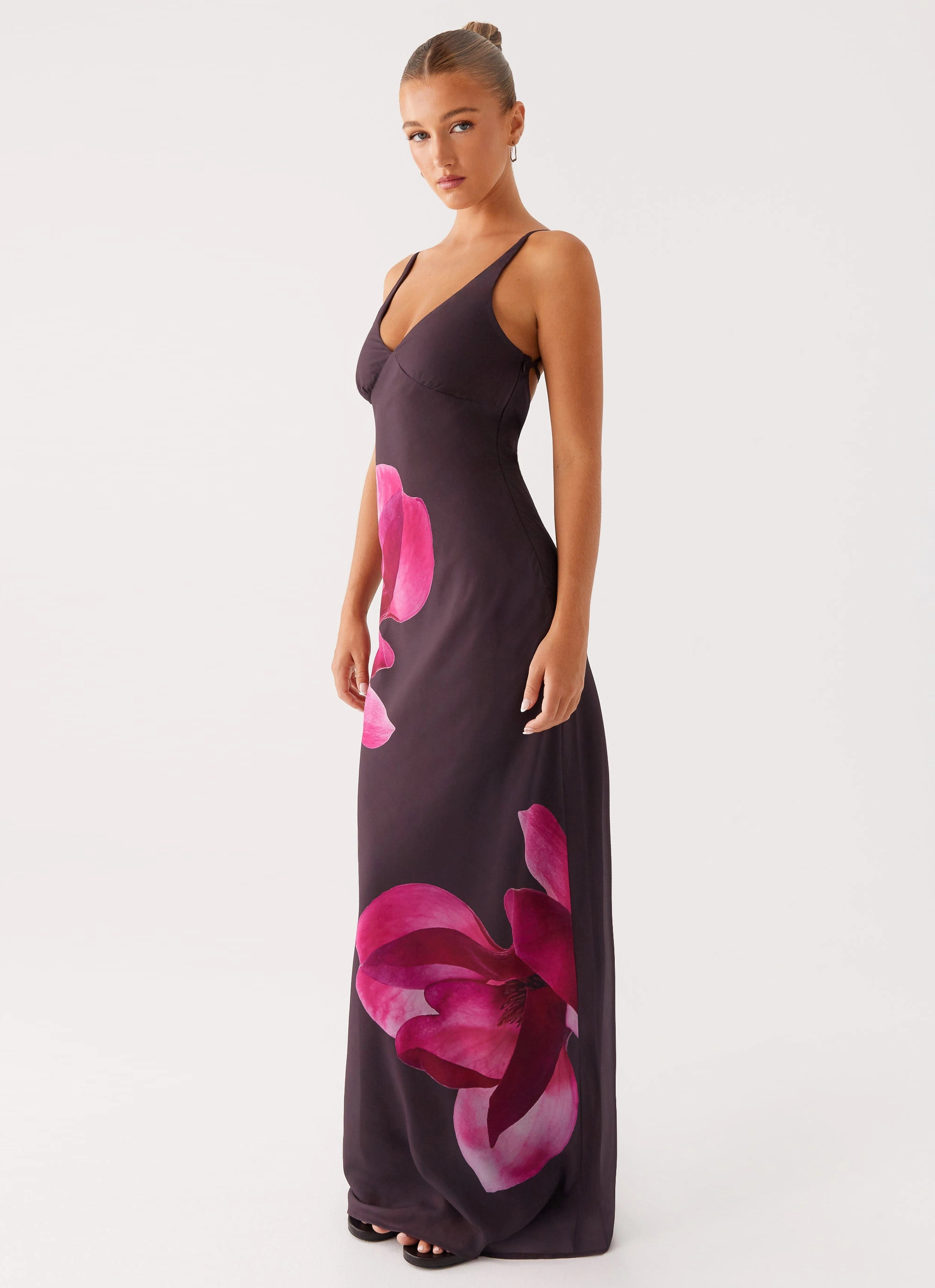 Griselda Maxi Dress - Dark Chocolate Day Outfit