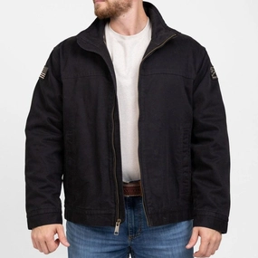 Grunt Style Field Jacket - Black Reinforced Shoulder Padding