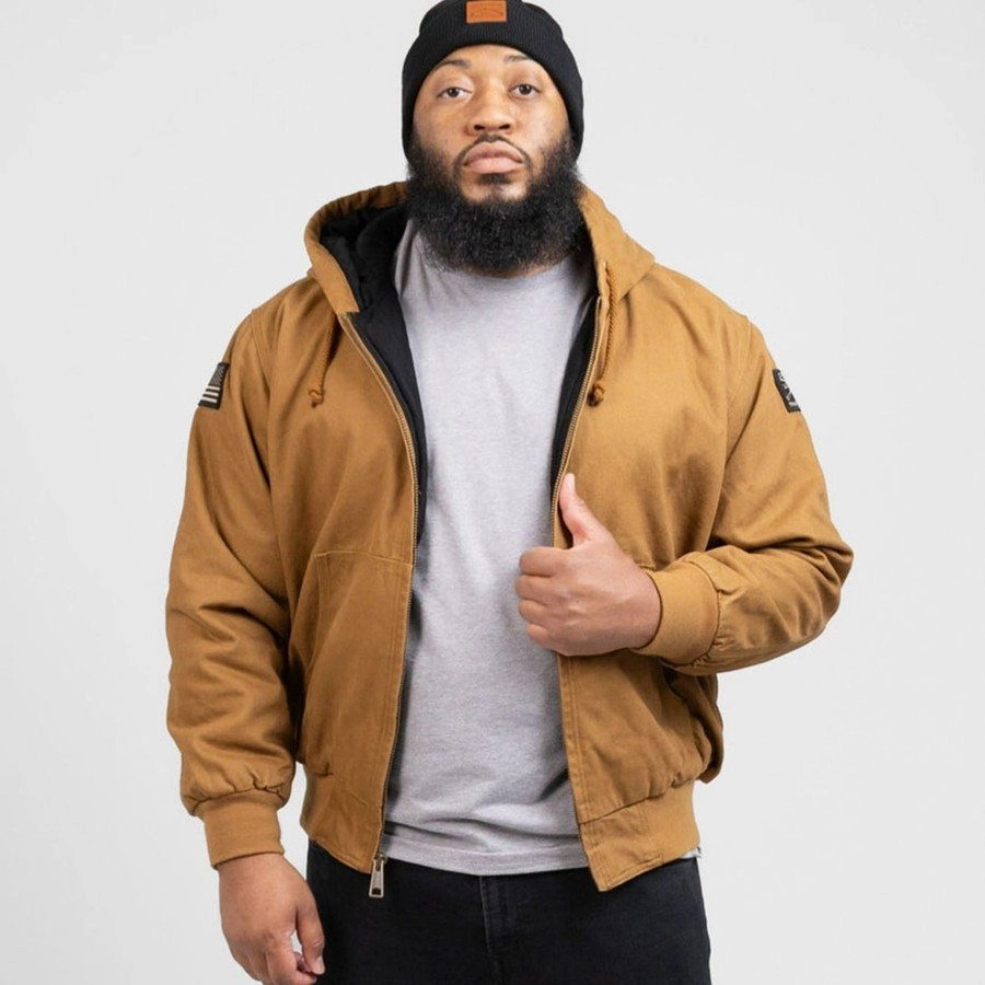 Grunt Style Hooded Field Jacket - Coyote Compression Fold Design