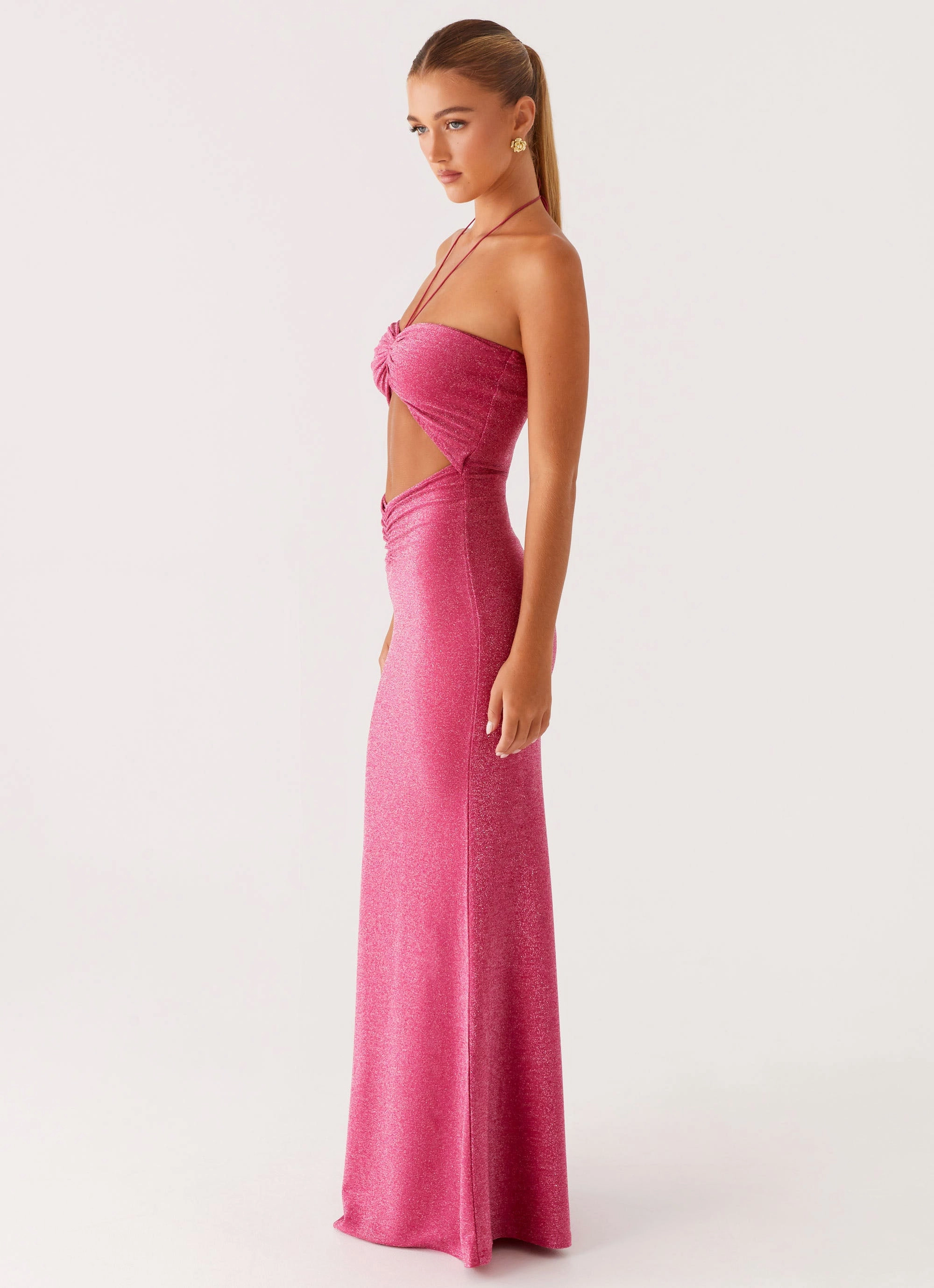Evening Glow Breathable Lorenzo Maxi Dress - Raspberry