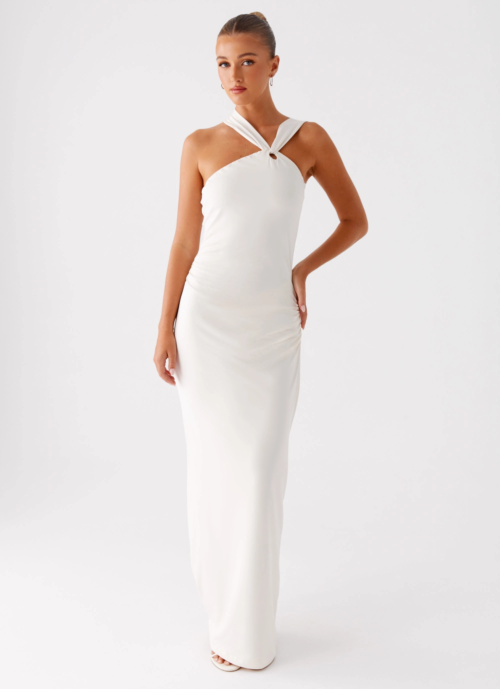 Tamira Maxi Dress - Ivory AdjustableStraps