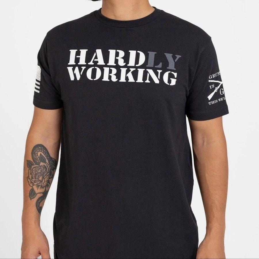 Breathable Wear Fit Hard Working T-Shirt - Black