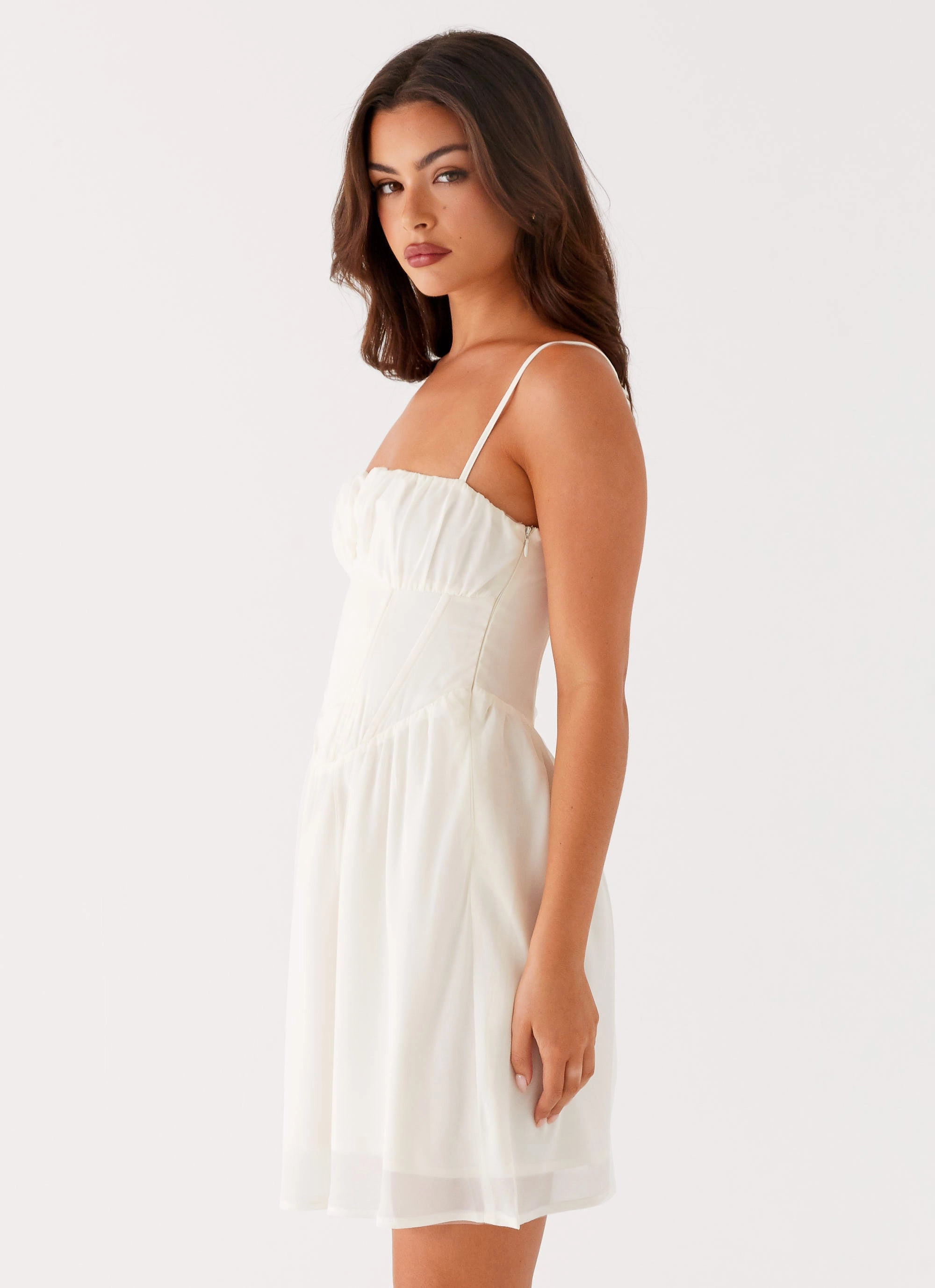Harmony Mini Dress - Ivory Gentle Stitch