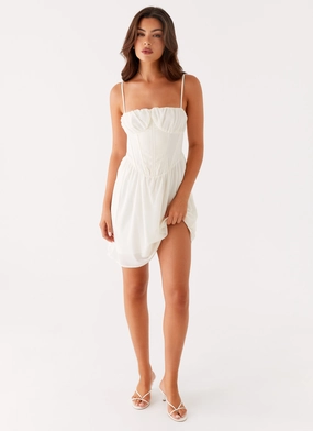 Year Rounder Harmony Mini Dress - Ivory