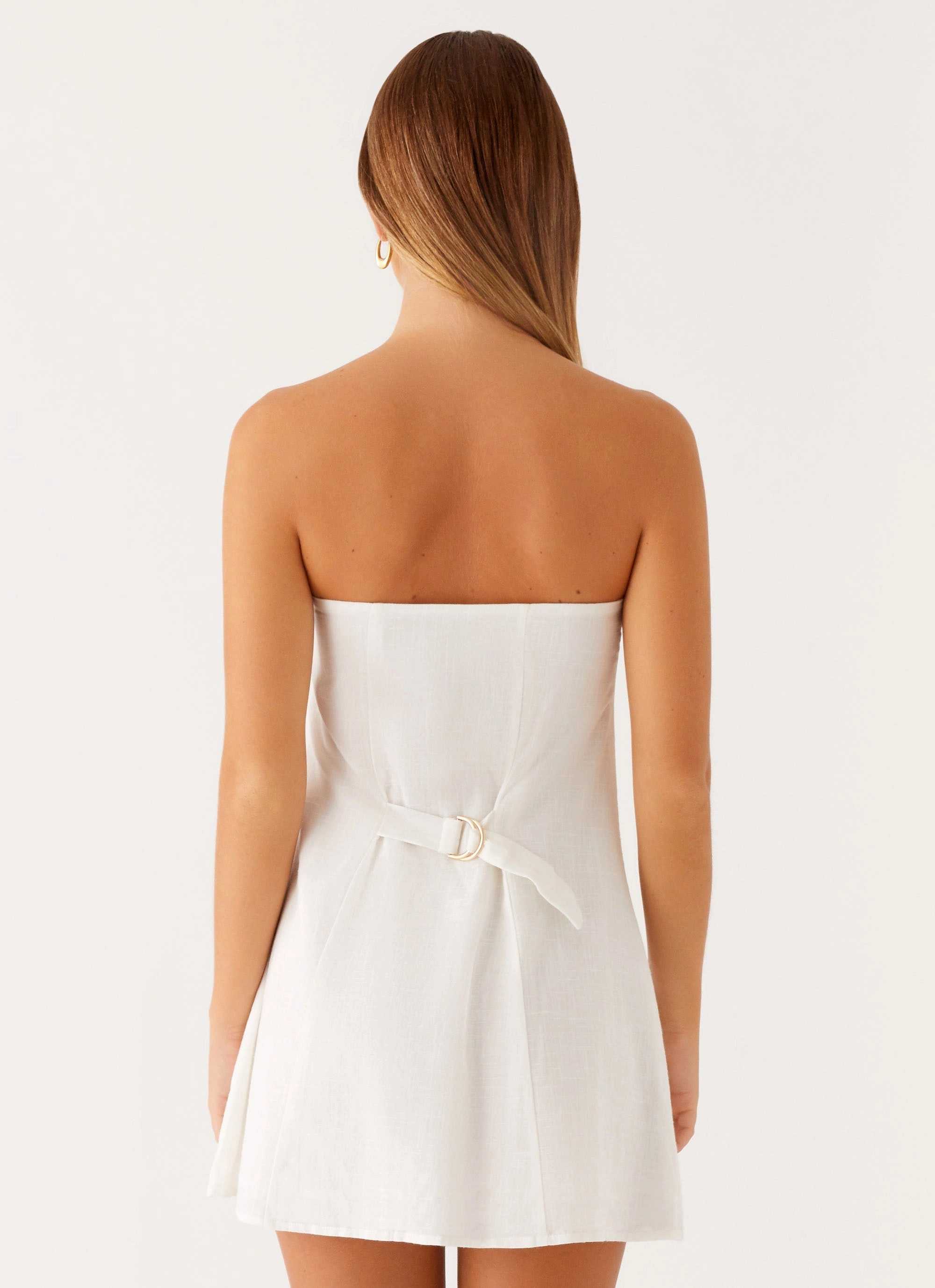 Trend Focused Hazel Mini Dress - White