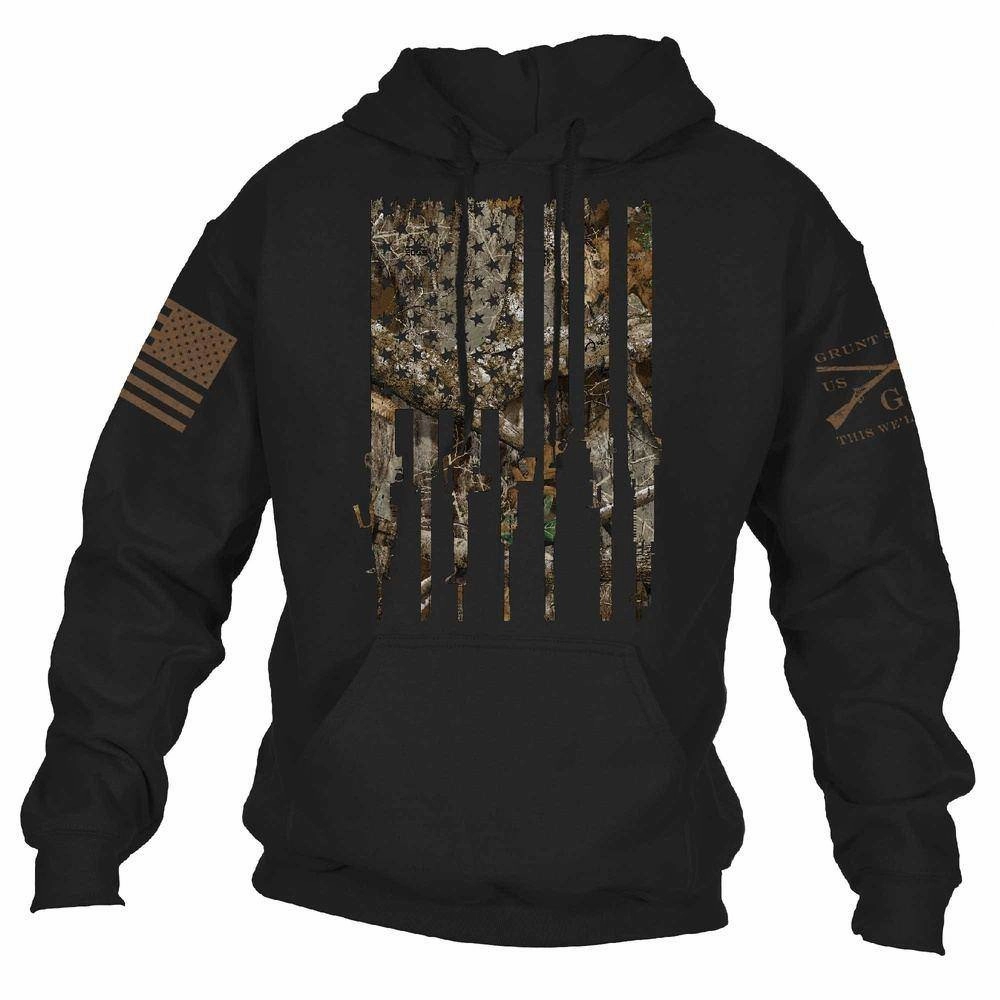 Realtree Edge? Rifle Flag Hoodie - Black Wallaby like