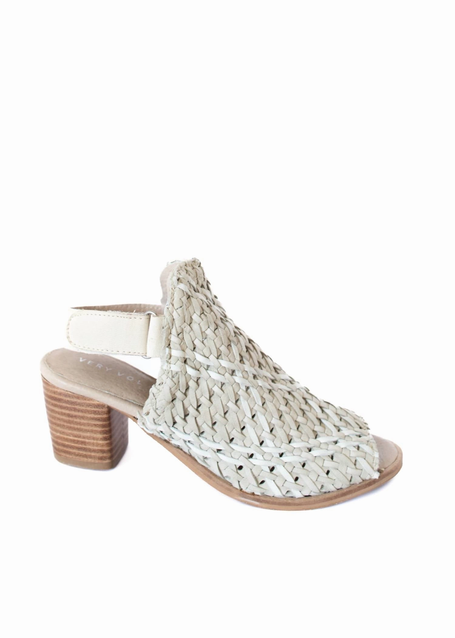 Women's Brinkley Woven Leather Mules In Stone Stable Structure Stylish