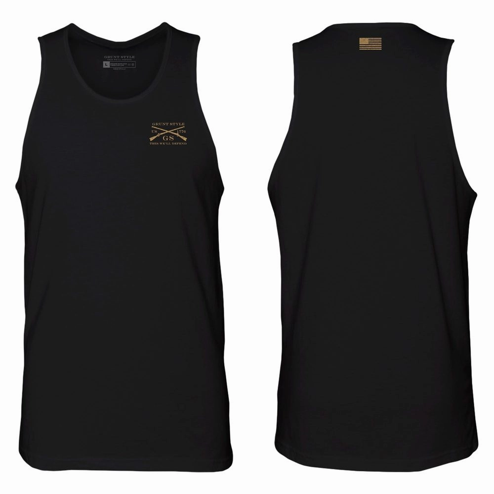 fire support mid range market users Basic Men's Tank - Black