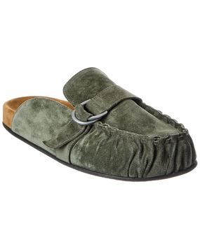 Officine Generale Sartore Suede Mule Cozy Travel Shoes