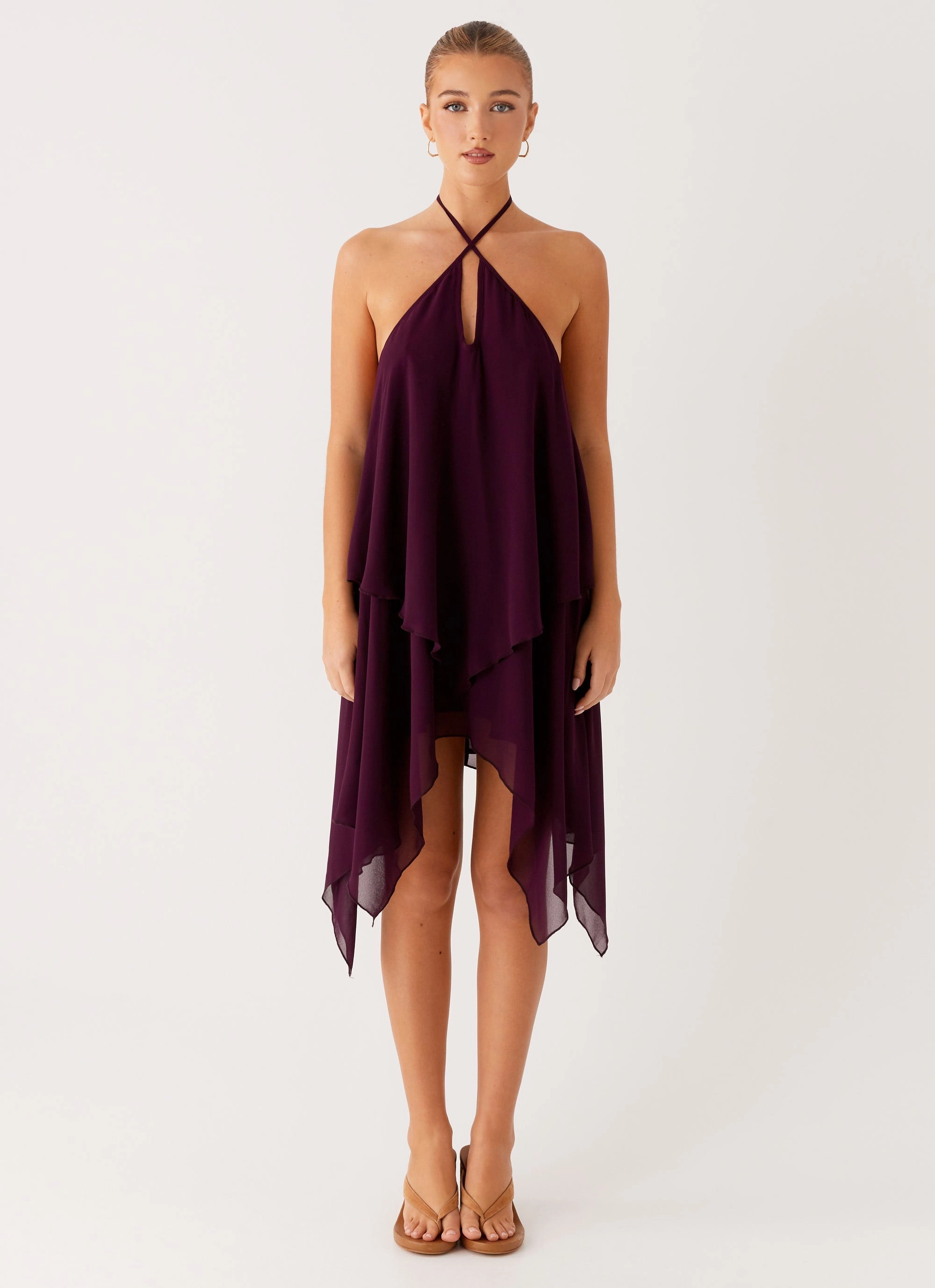 Dalenti Midi Dress - Plum Clean Outfit