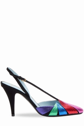 Foliefoliage Slingback Pumps Slip-On Heels