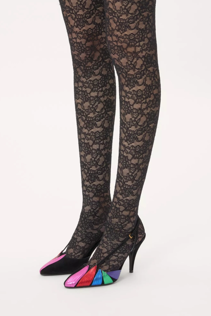 Bridal Wedding Heels Luxury Look Foliefoliage Slingback Pumps