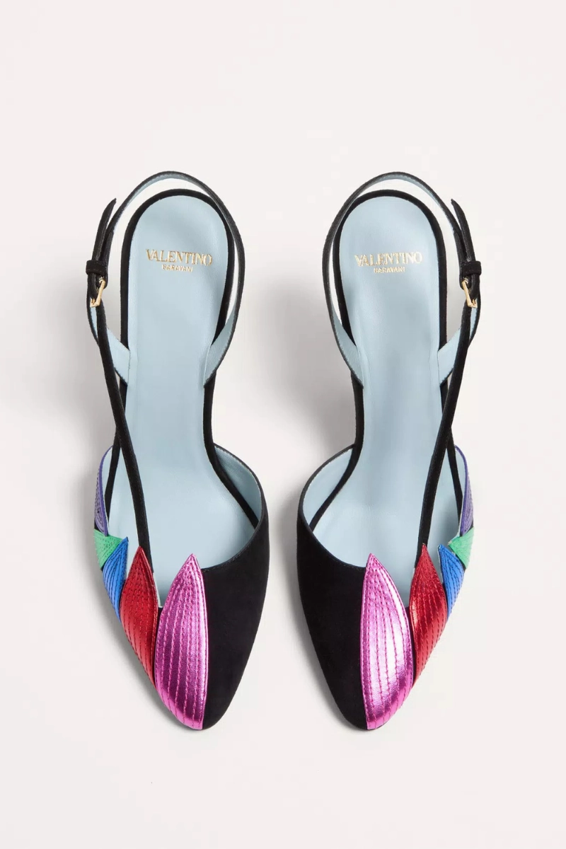 Foliefoliage Slingback Pumps Mesh Upper Weekend Energy