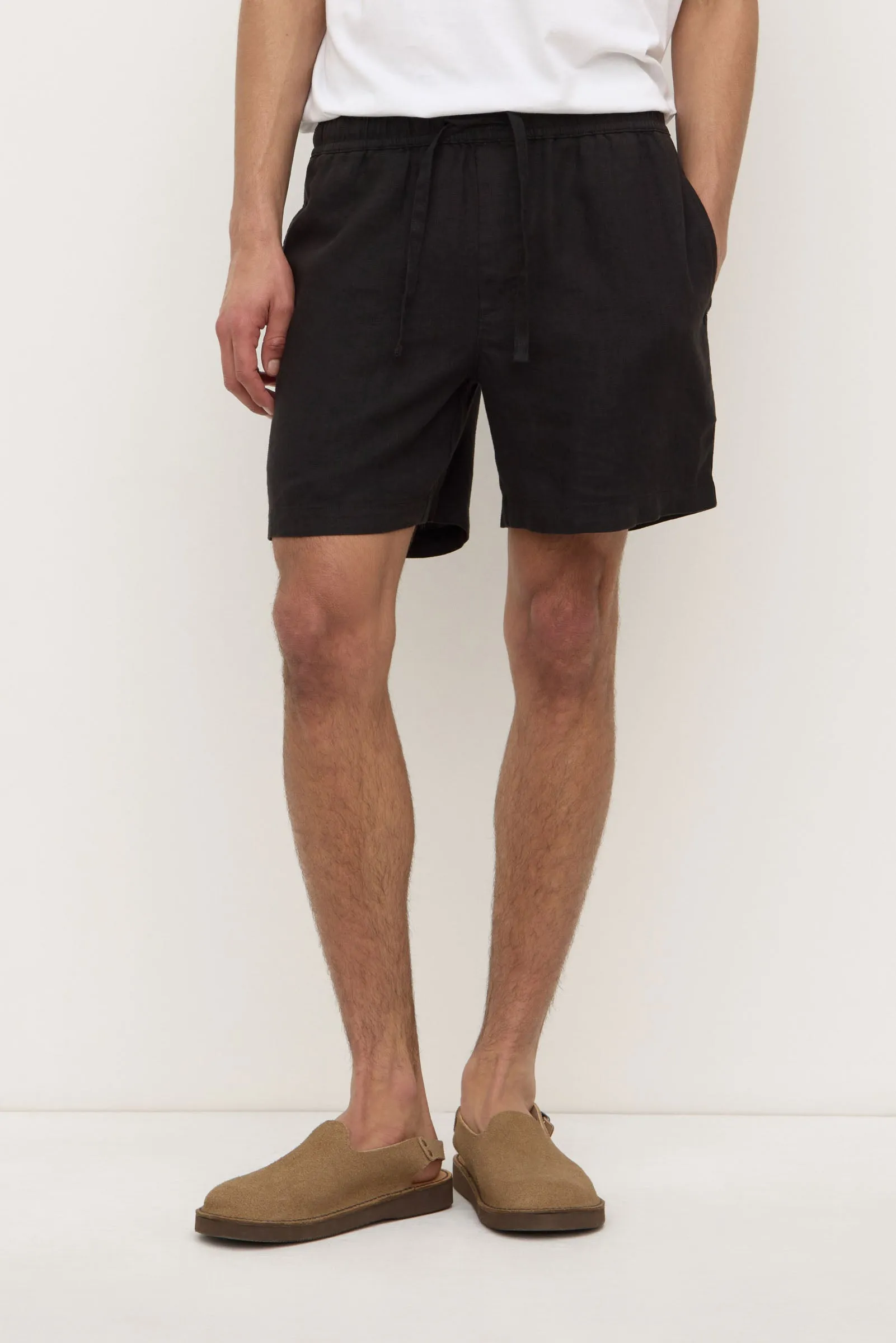 Active Layer athletic style Tide Linen Short