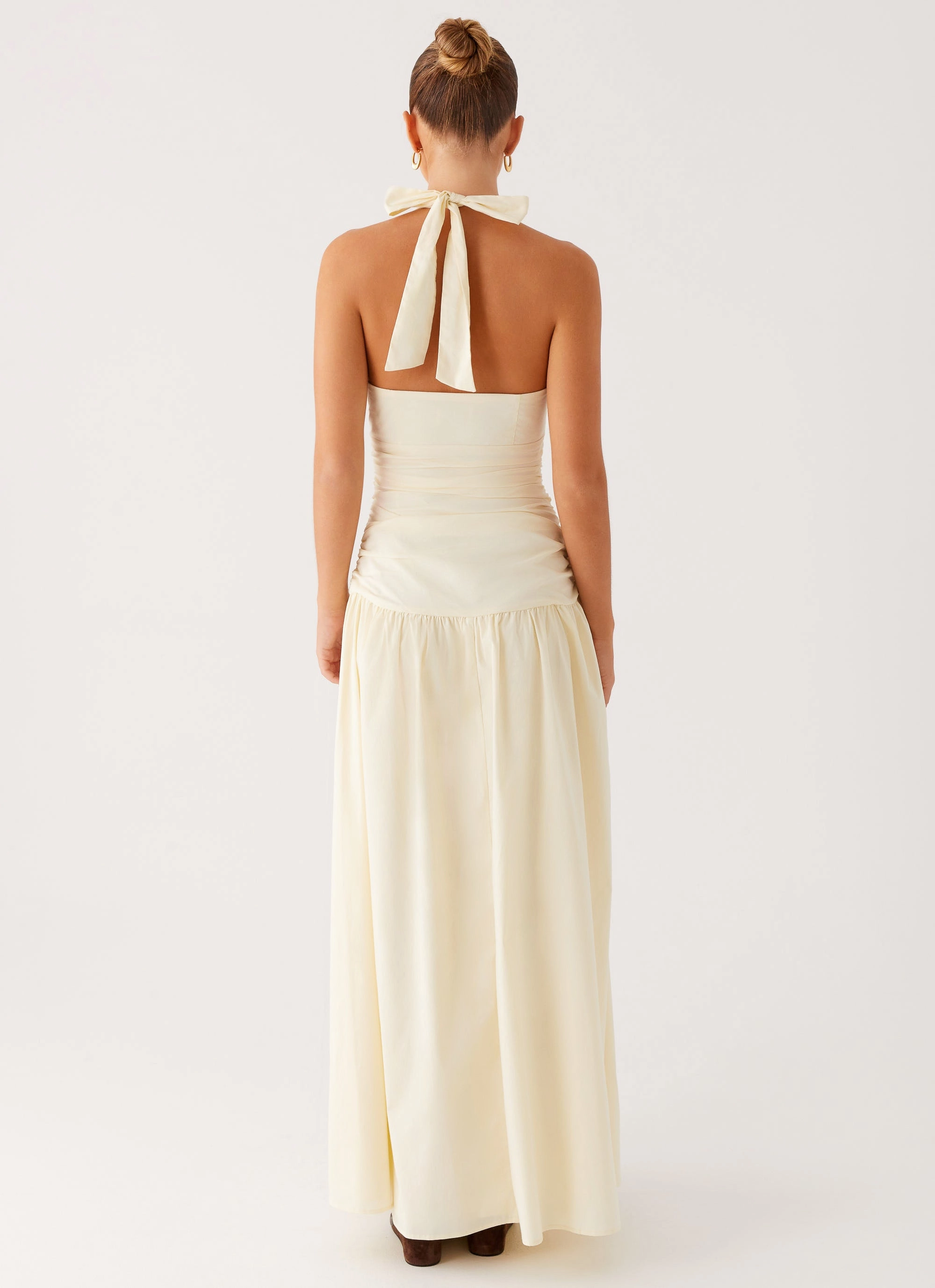 Shape Retention Val Maxi Dress - Lemon