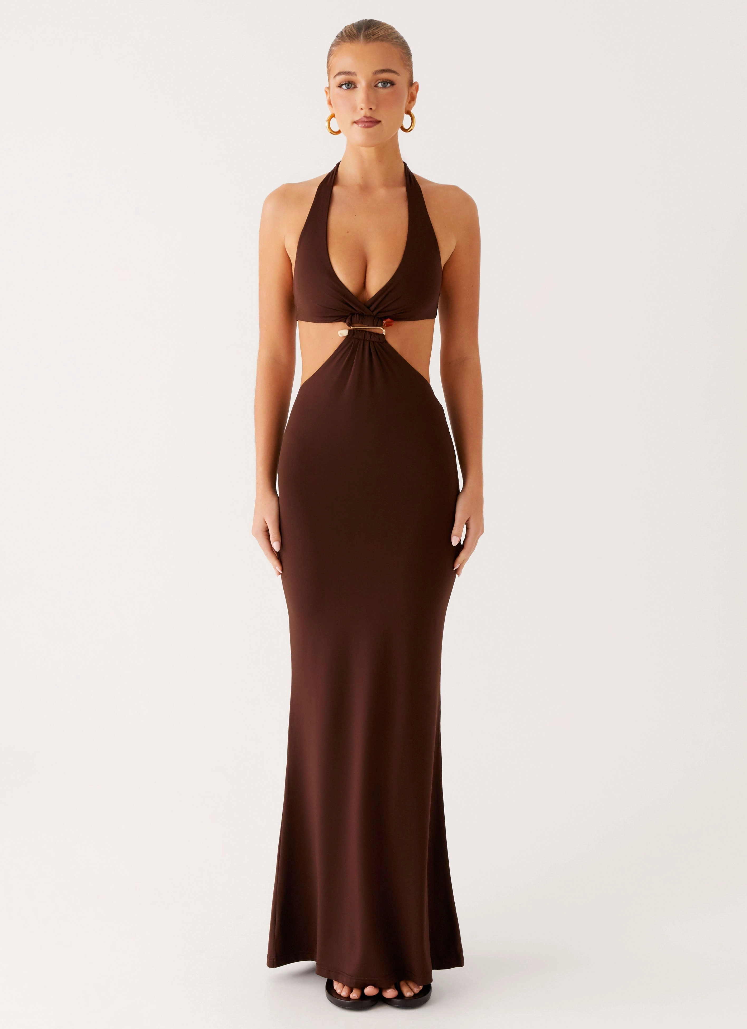 Shawnie Maxi Dress - Chocolate Transitional-Wear