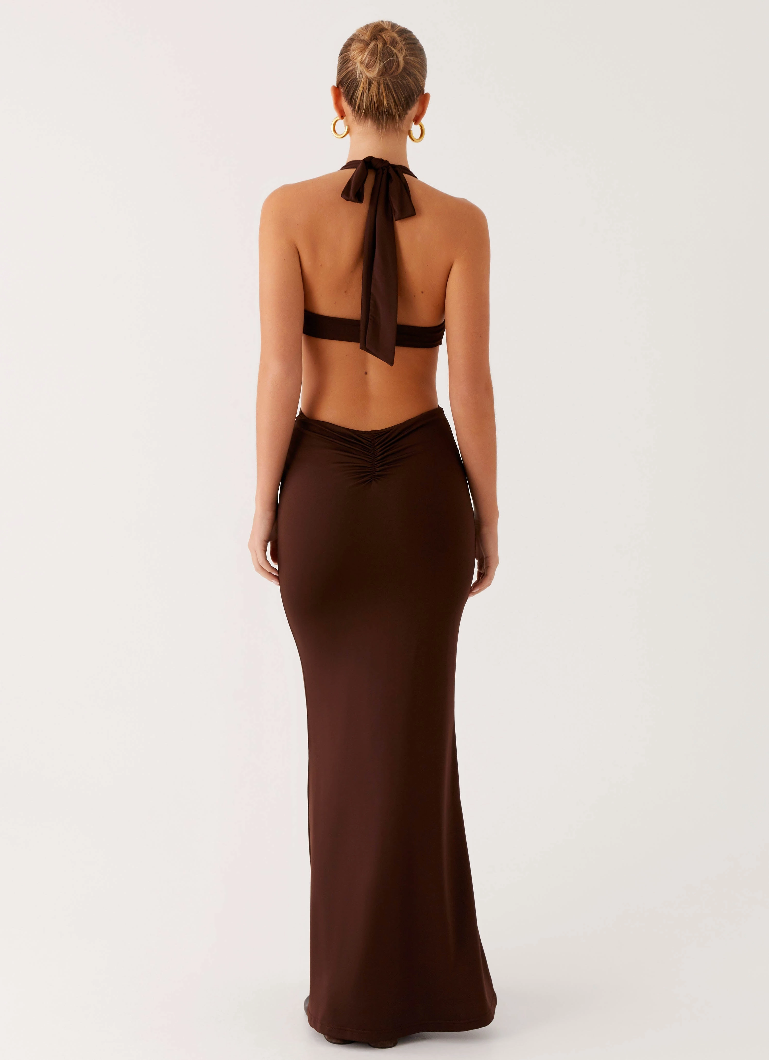 Polished Look Shawnie Maxi Dress - Chocolate