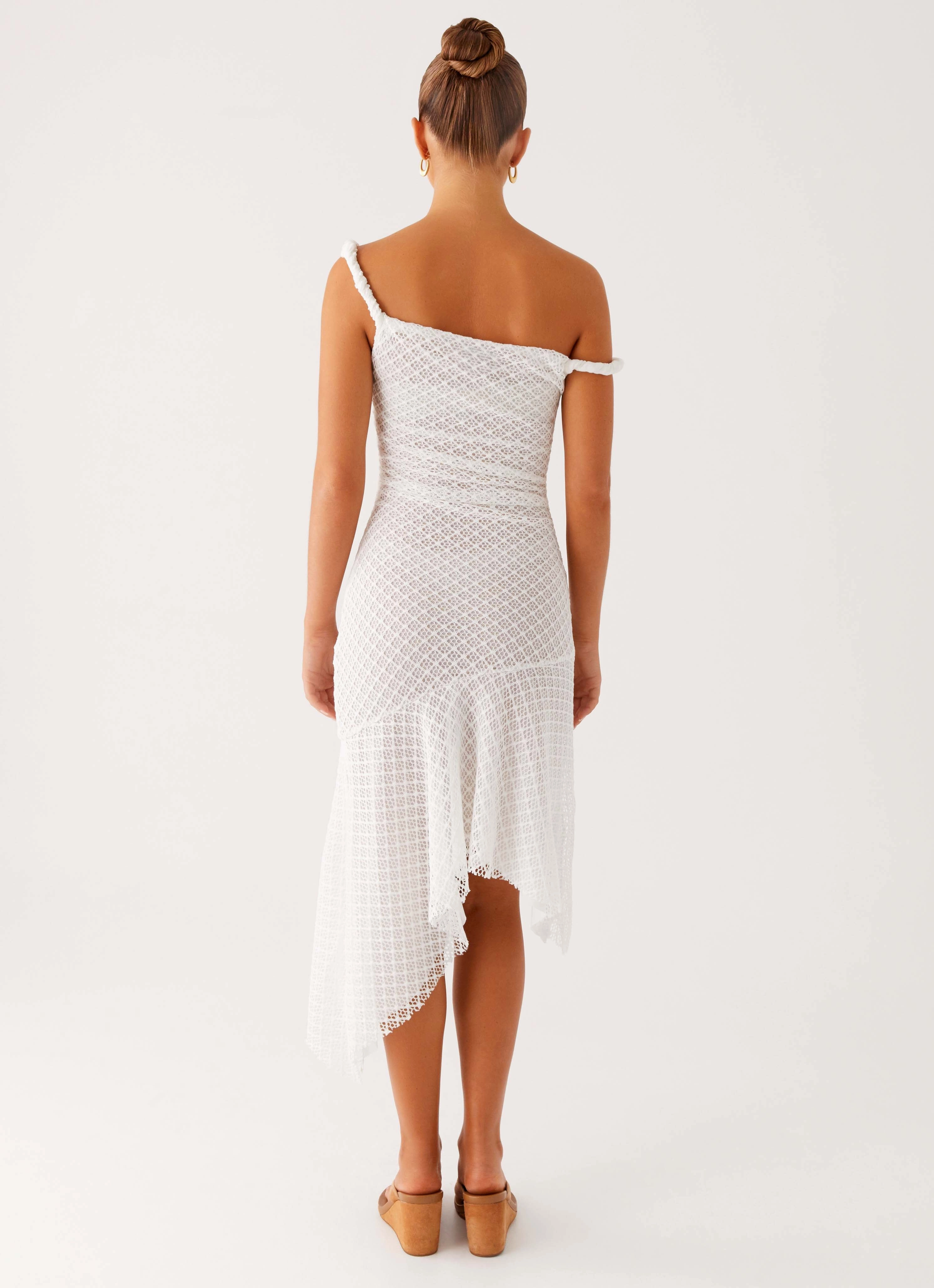 Ethically-Made Huntah Midi Dress - Ivory