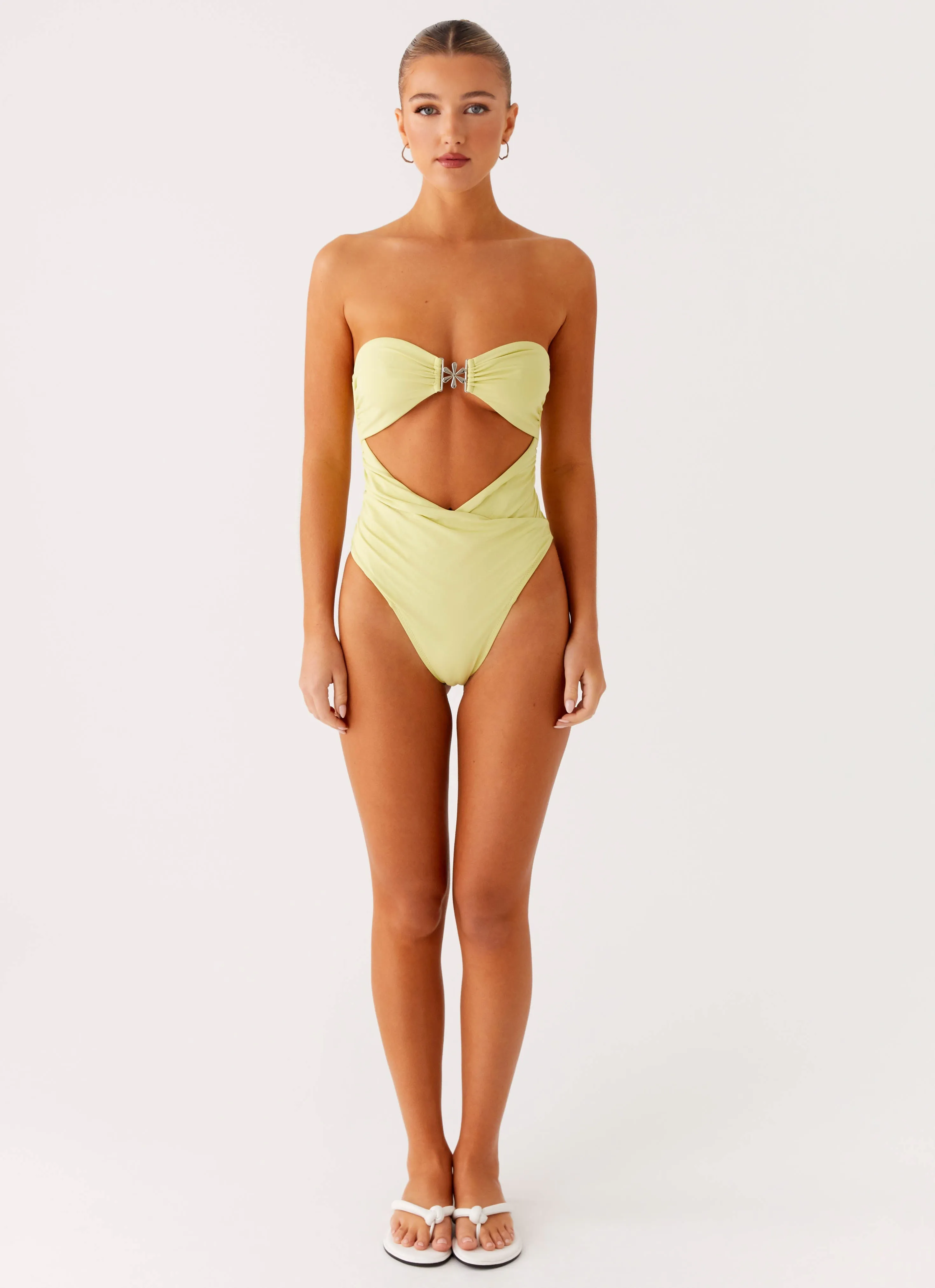 Ultraviolet Barrier Ocean Tempest One Piece Swimsuit - Lime