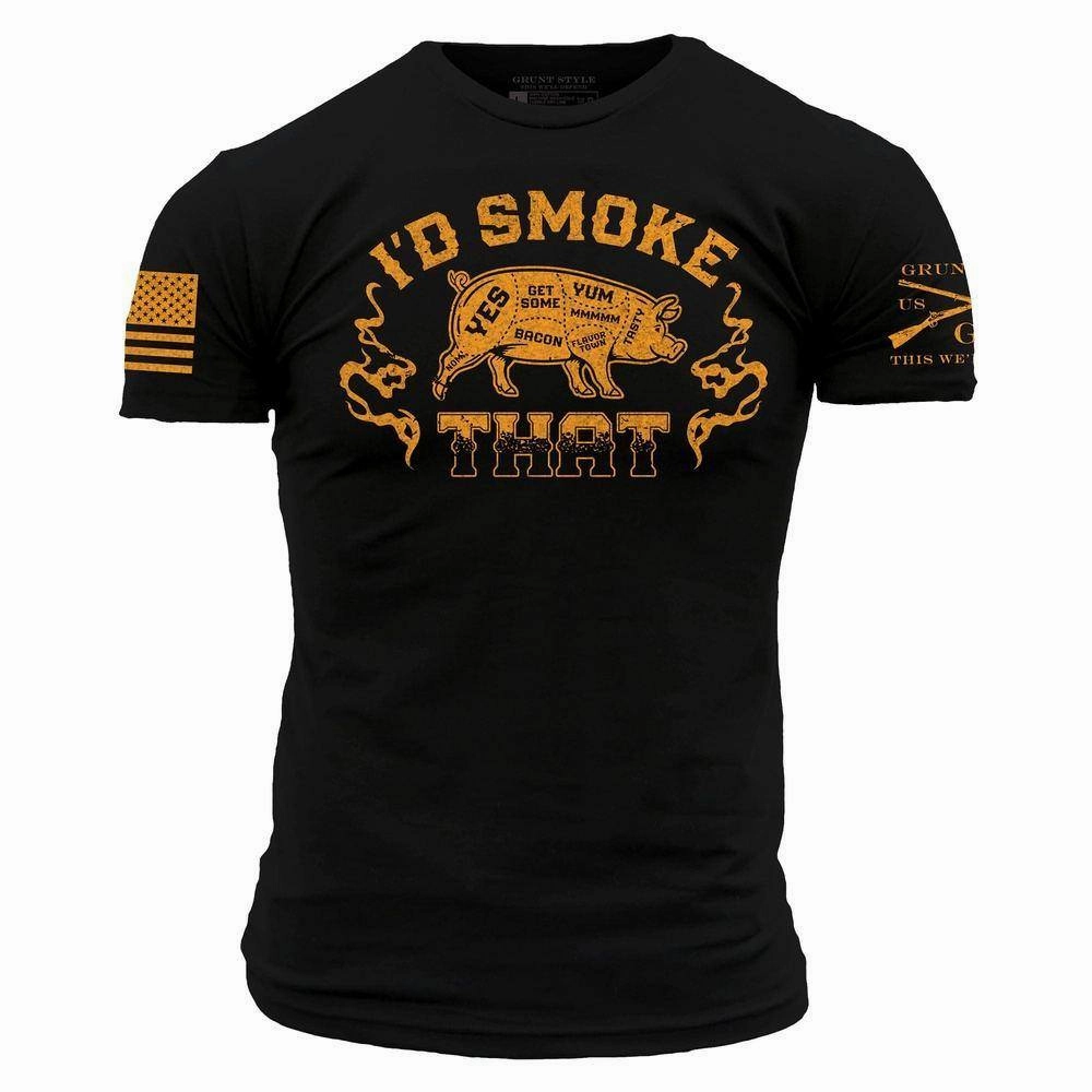I'd Smoke That T-Shirt - Black WrinkleResistant