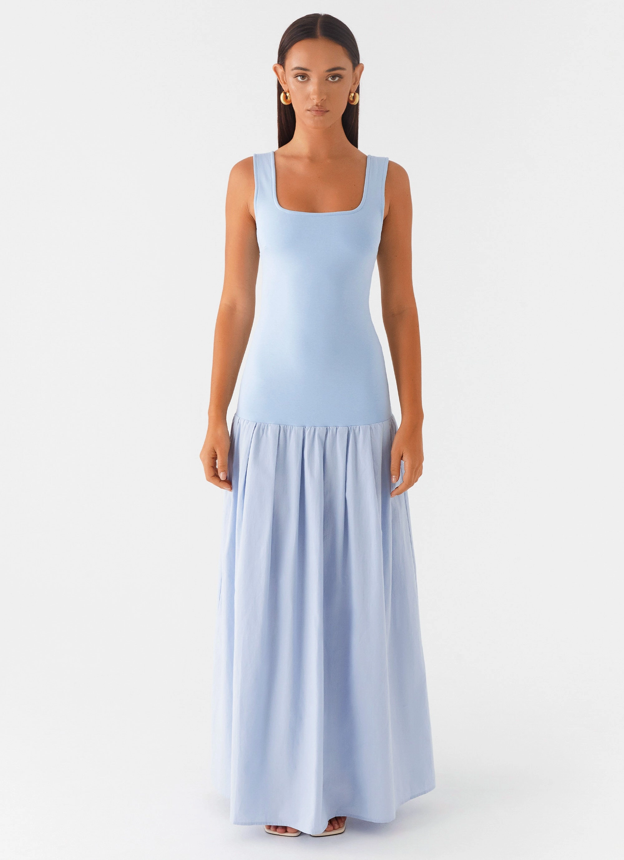 Feminine flowing piece Jaxon Maxi Dress - Blue