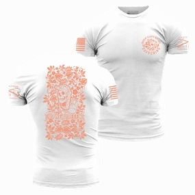 Tropical Death T-Shirt - White Trendy Design Colorfast Dye