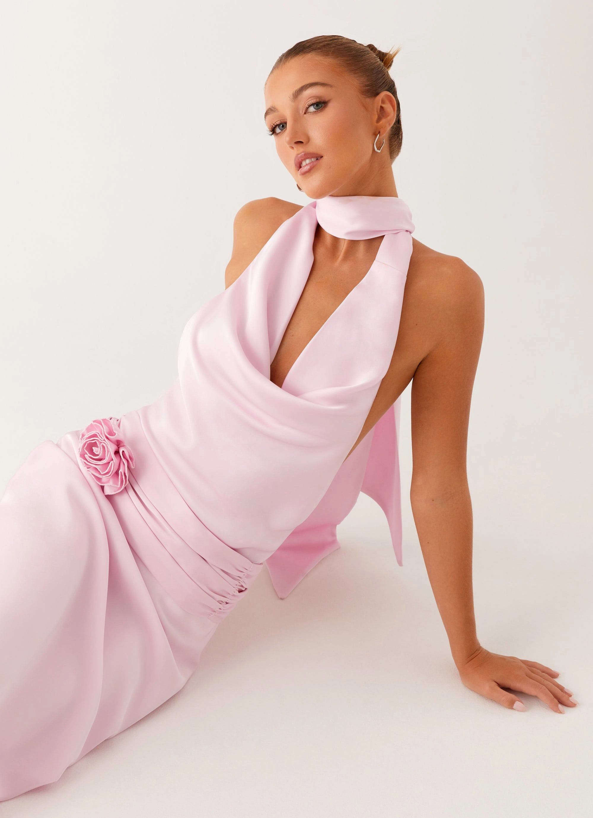 Sharp Fit Imani Maxi Dress - Pink