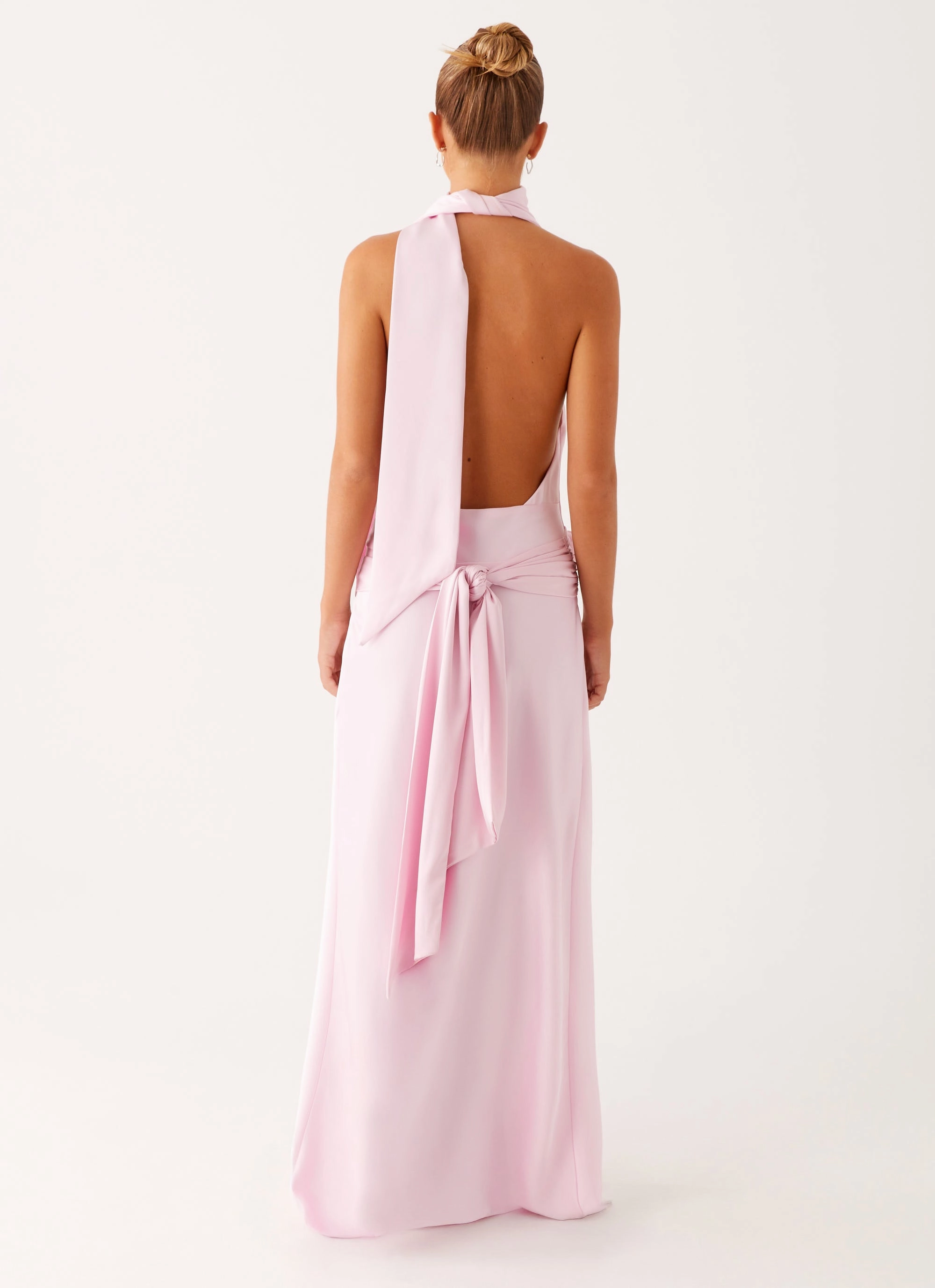 Imani Maxi Dress - Pink Layering Piece Style Blend