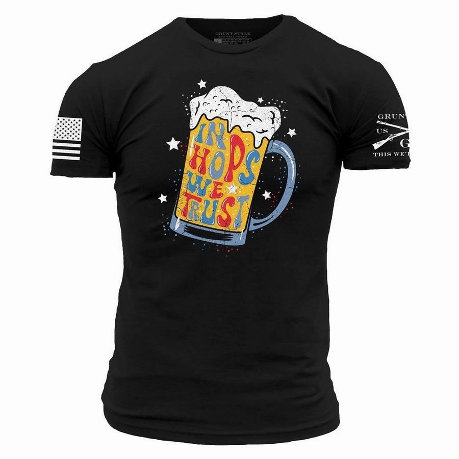 Effortless Comfort Recommended In Hops We Trust T-Shirt - Black