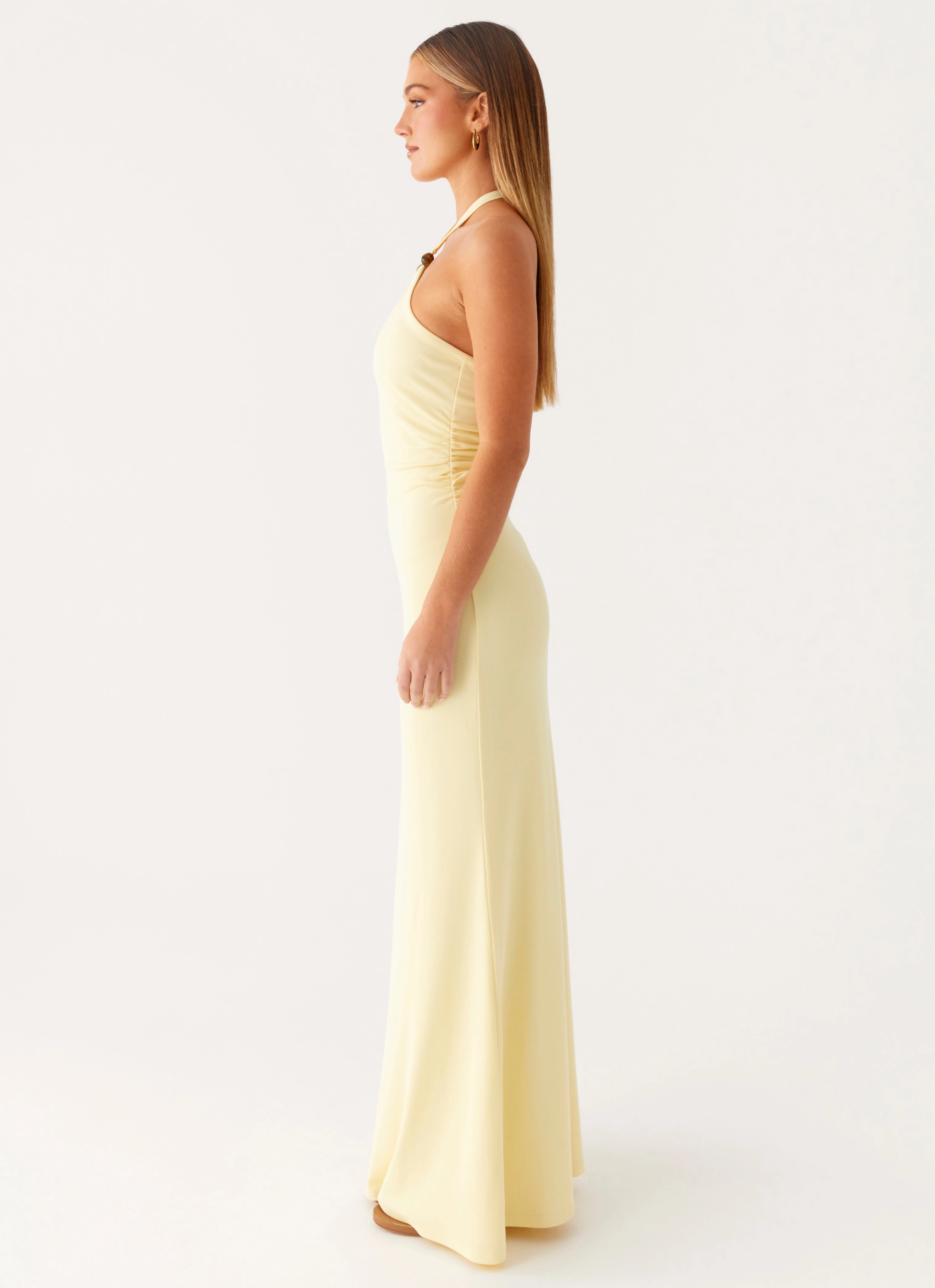 WaterRepellentCoating Picture Perfect Instant Attraction Maxi Dress - Yellow