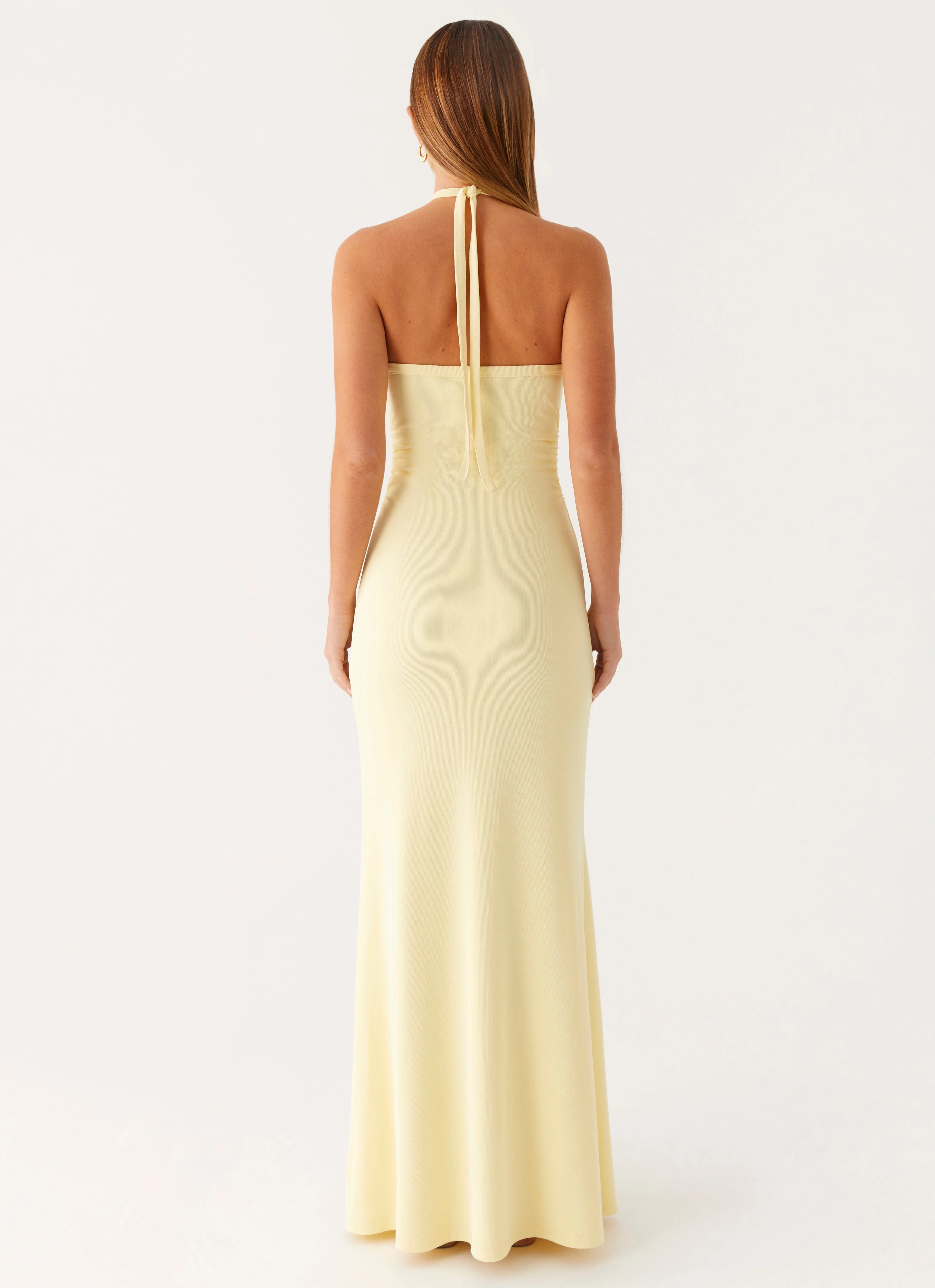 Instant Attraction Maxi Dress - Yellow Fitted Base Classic Grace