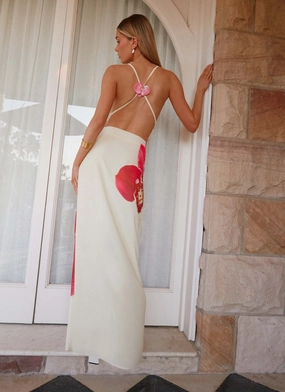 Smooth Design Island Girl Maxi Dress - Yellow