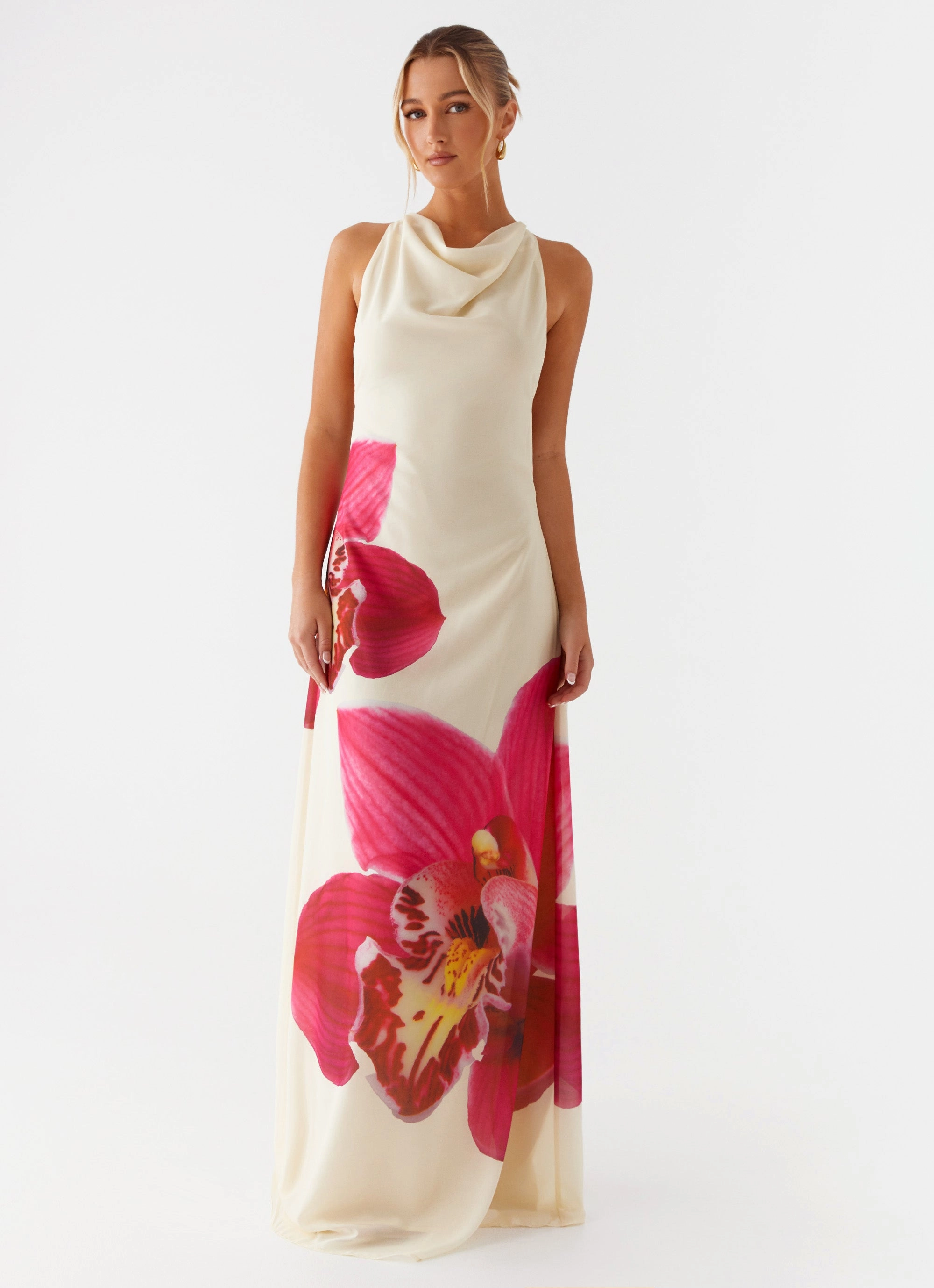 Island Girl Maxi Dress - Yellow Bust-Enhancing Calm Outfit