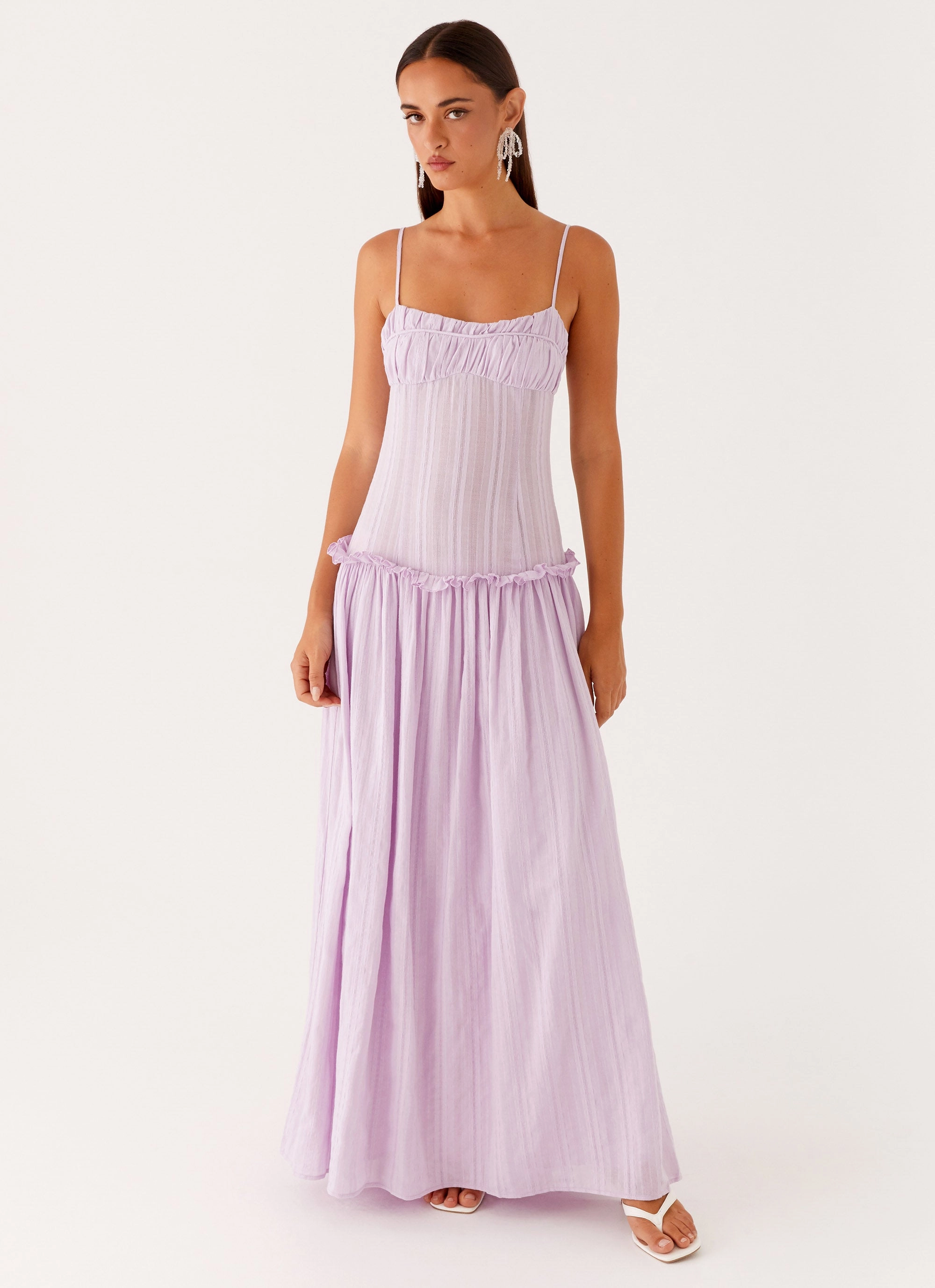 Special-Edition Jacinda Drop Waist Maxi Dress - Lavender