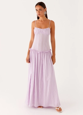 Special-Edition Jacinda Drop Waist Maxi Dress - Lavender