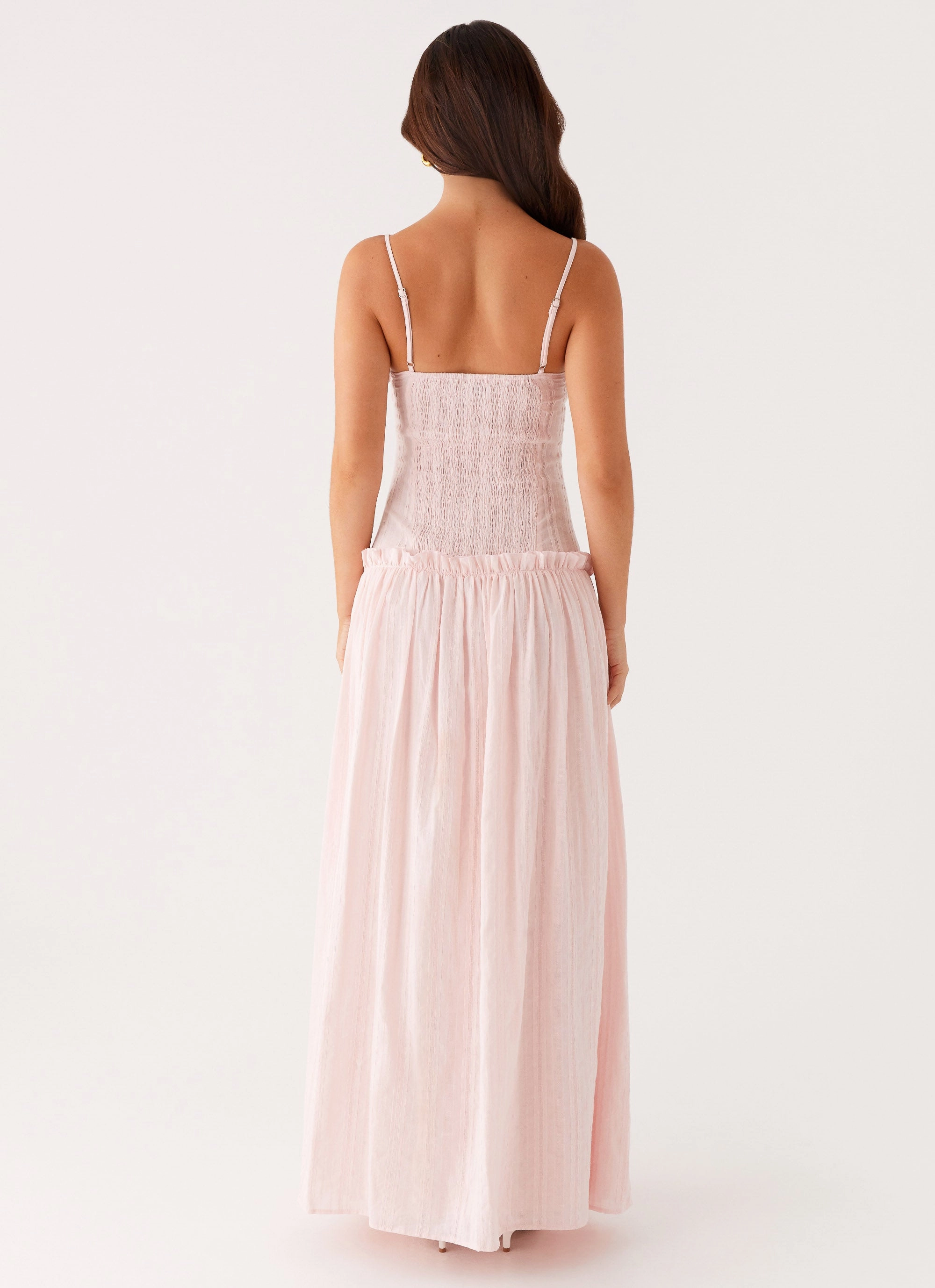 Practical work-to-play piece Dance Night Jacinda Drop Waist Maxi Dress - Pink
