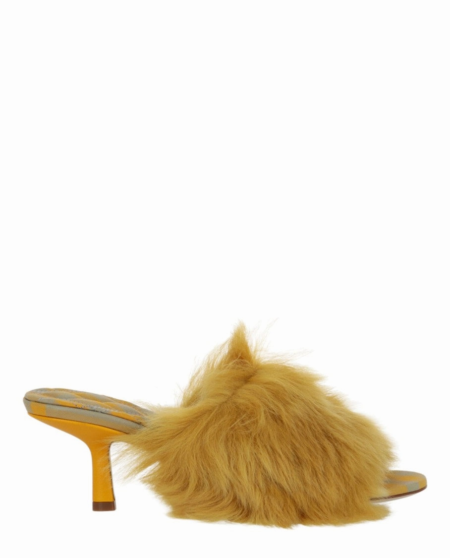 Jackie Shearling Mules Comfortable Design Features