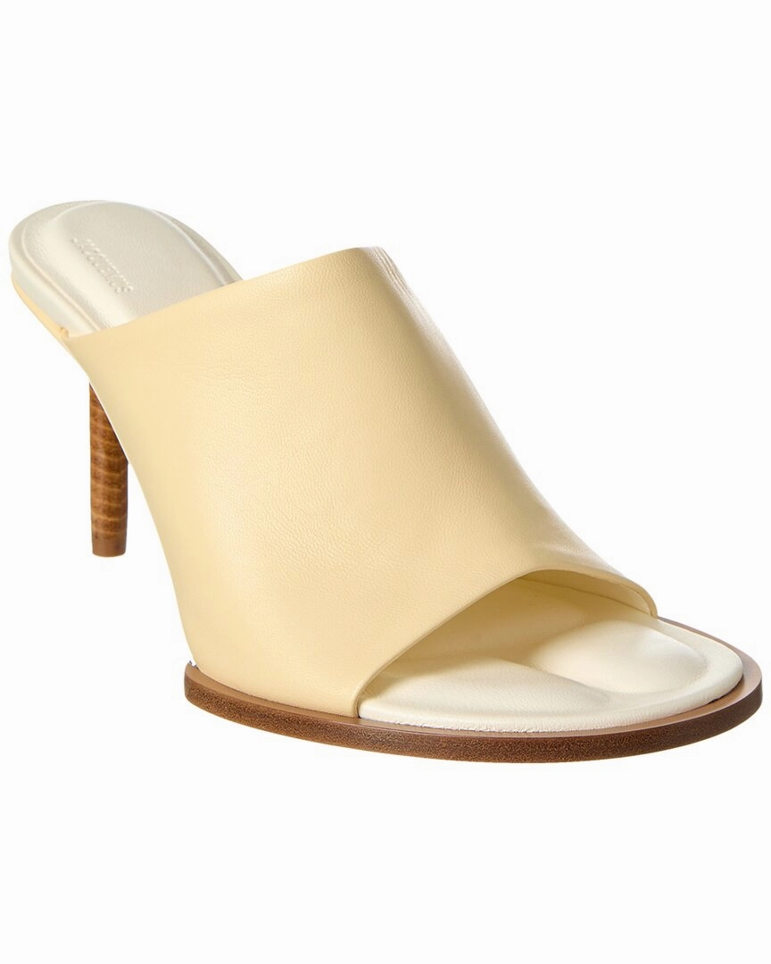 Jacquemus Les Mules Rond Carre Leather Mule Outdoor Use