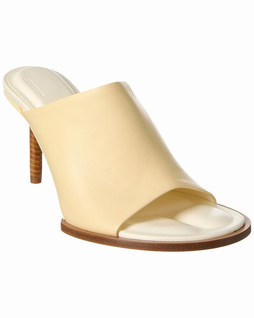 Jacquemus Les Mules Rond Carre Leather Mule No-Slip Grip